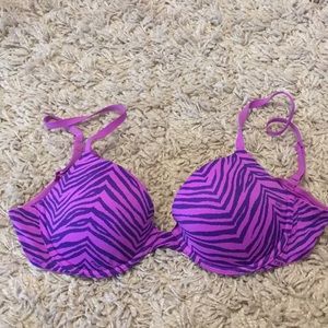Purple Zebra Victoria’s Secret Cotton Lingerie bra